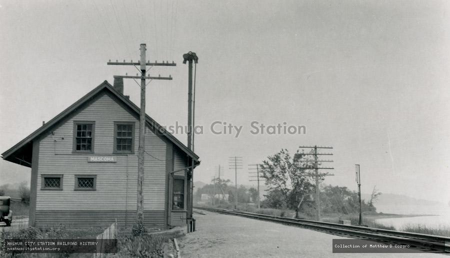 Postcard: Boston & Maine station, Mascoma, N.H.